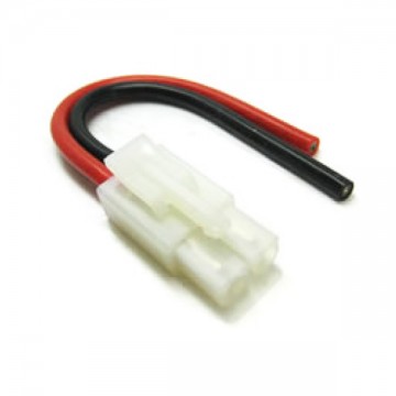 ETRONIX - MALE TAMIYA CONNECTOR WITH 10CM 14AWG SILICONE WIRE ET0628