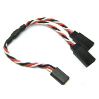 ETRONIX - 15CM 22AWG FUTABA TWISTED Y EXTENSION WIRE ET0751