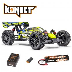 ROGUE Buggy 1/8ème Brushless Jaune-PACK accus et chargeur