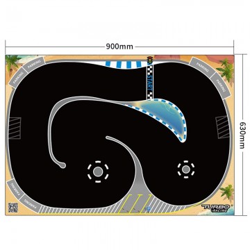 Piste Turbo Racing Spéciale Drift (63x90 cm) Nouveau