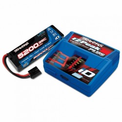 PACK CHARGEUR 2970G + 1 x LIPO 2S 5200MAH 2844R PRISE TRAXXAS