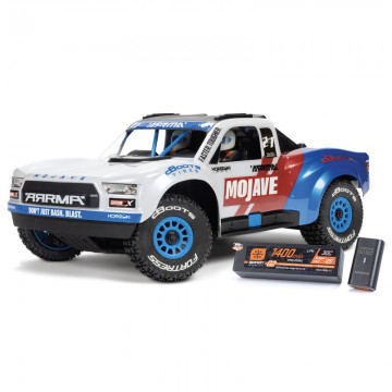 MOJAVE GROM 223S BLX Brushless 4X4 Small Scale Desert Truck RTR with DSC (Battery & Charger included), White