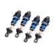 AMORTISSEURS LONG GTR ALU ANODISES BLEUS AVEC RESSORT (4) – MINI MAXX